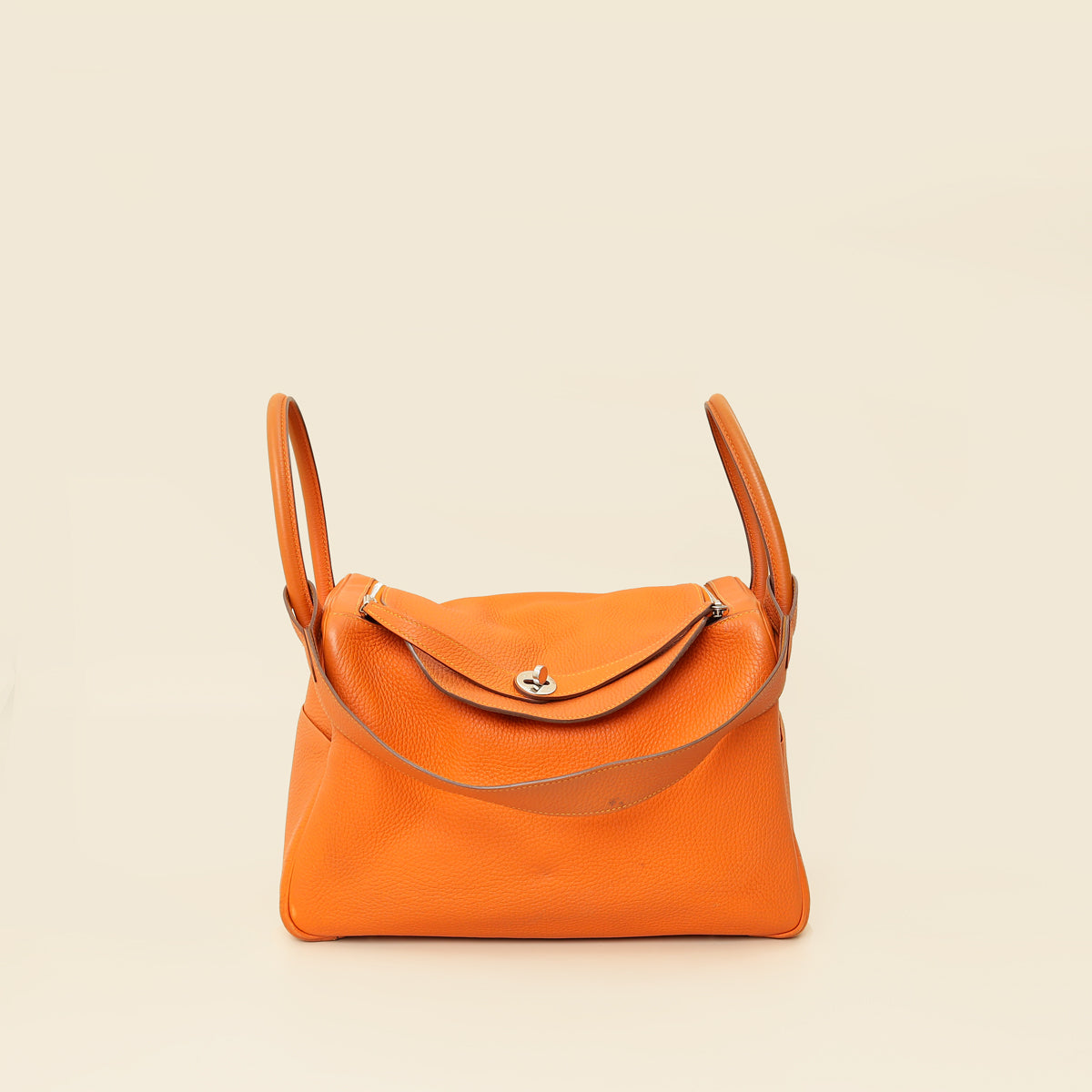 Hermes Orange Moutarde Verso Lindy 34 Bag-Hermes-THE CLOSET