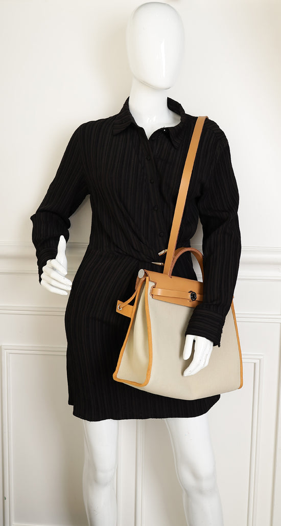 Hermes Bicolor Herbag Zip 31 PM Sellier Bag