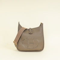 Hermes Etoupe Evelyne III GM Bag