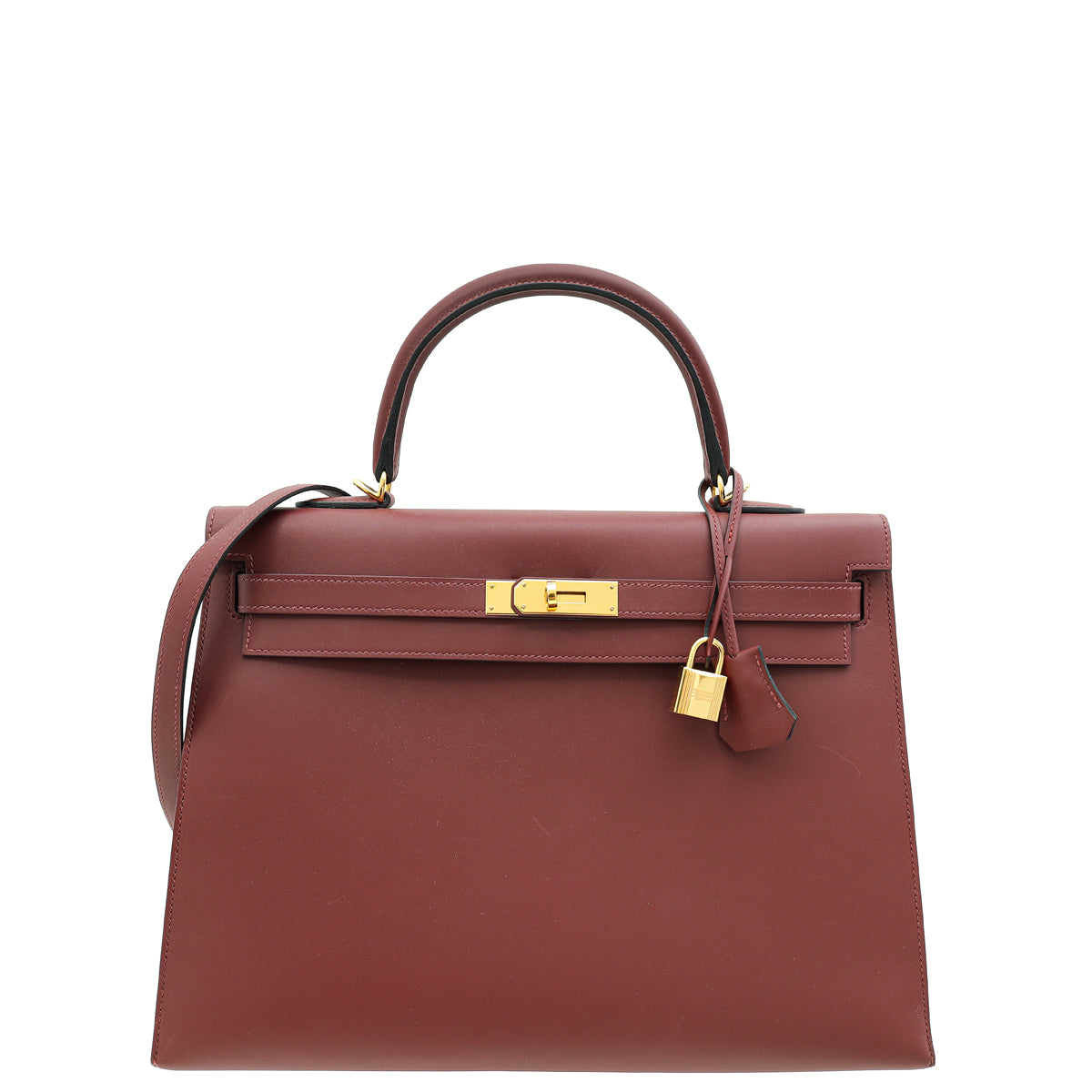 Hermes Rouge H Kelly 35 Sellier Sombrero Bag-Hermes-THE CLOSET