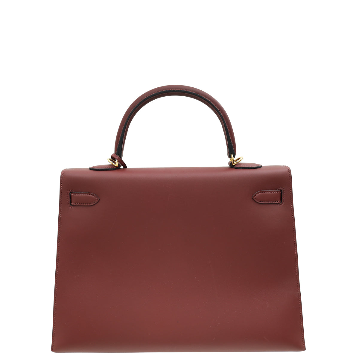 Hermes Rouge H Kelly 35 Sellier Sombrero Bag-Hermes-THE CLOSET
