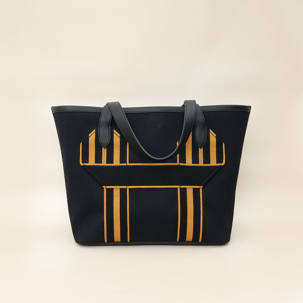 Hermes Noir Pursangle Tote Military Bag-Hermes-THE CLOSET