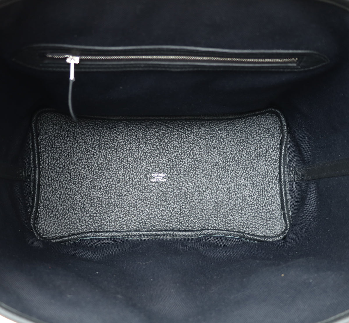 Hermes Noir Pursangle Tote Military Bag-Hermes-THE CLOSET