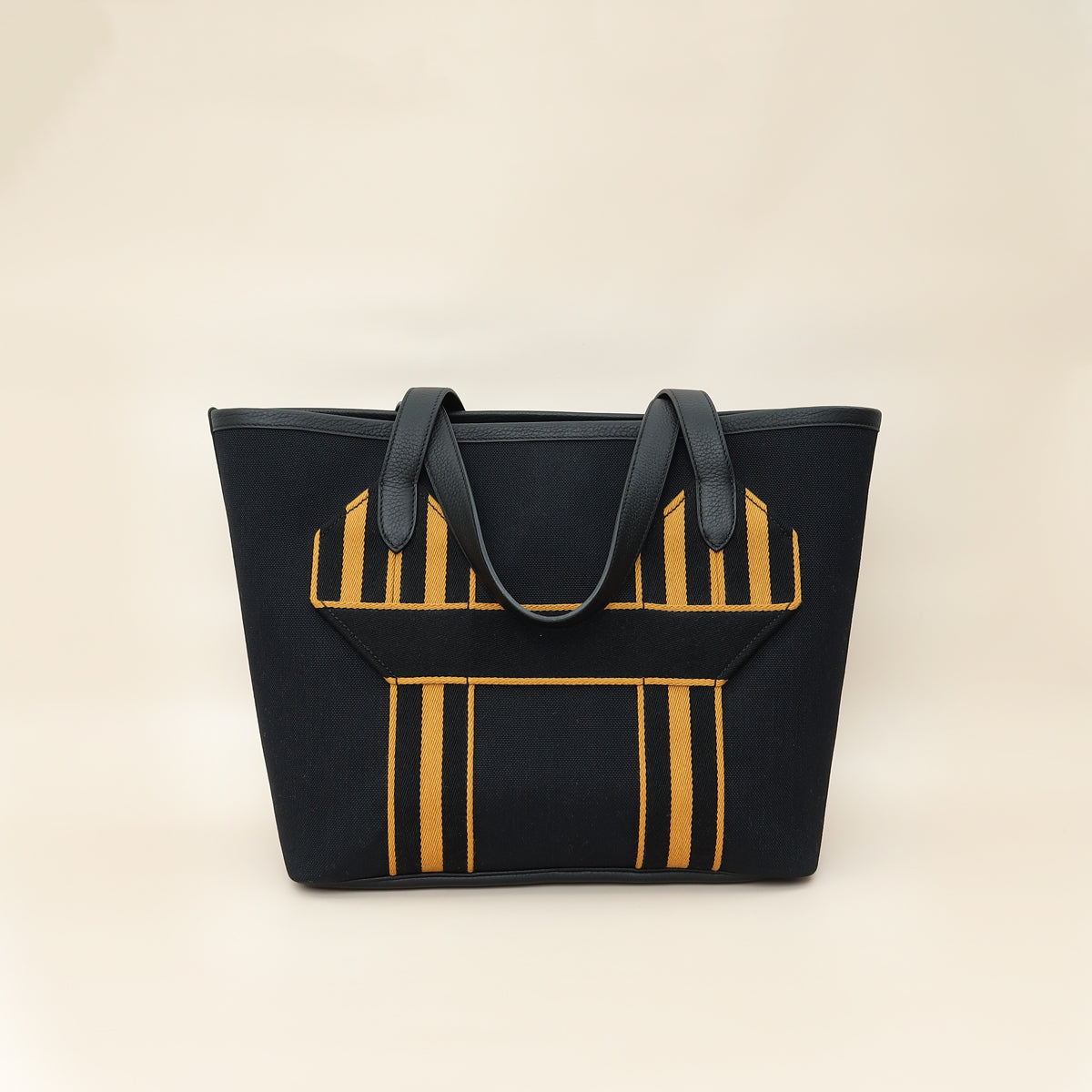 Hermes Noir Pursangle Tote Military Bag-Hermes-THE CLOSET