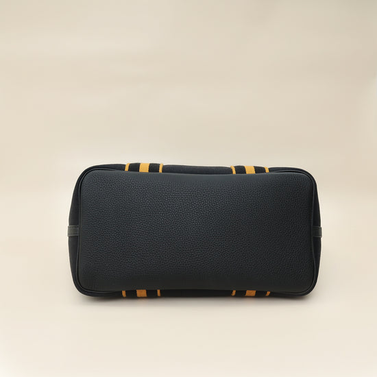 Hermes Noir Pursangle Tote Military Bag-Hermes-THE CLOSET