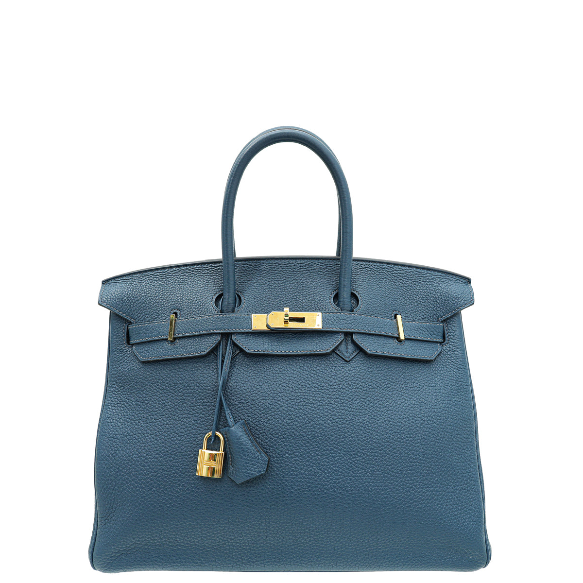Hermes Blue de Prusse Retourne Birkin 35 Bag-Hermes-THE CLOSET