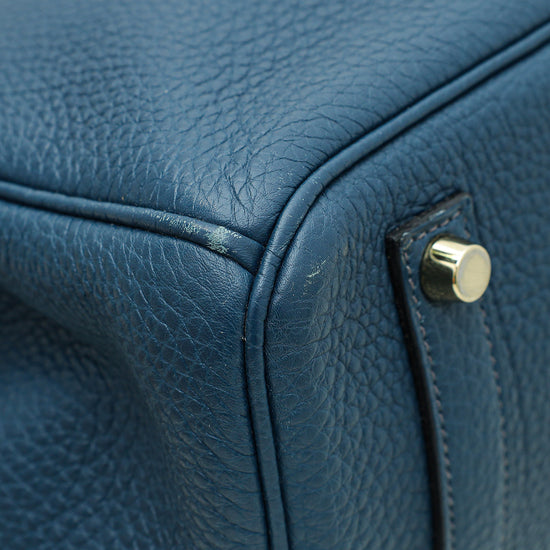 Hermes Blue de Prusse Retourne Birkin 35 Bag