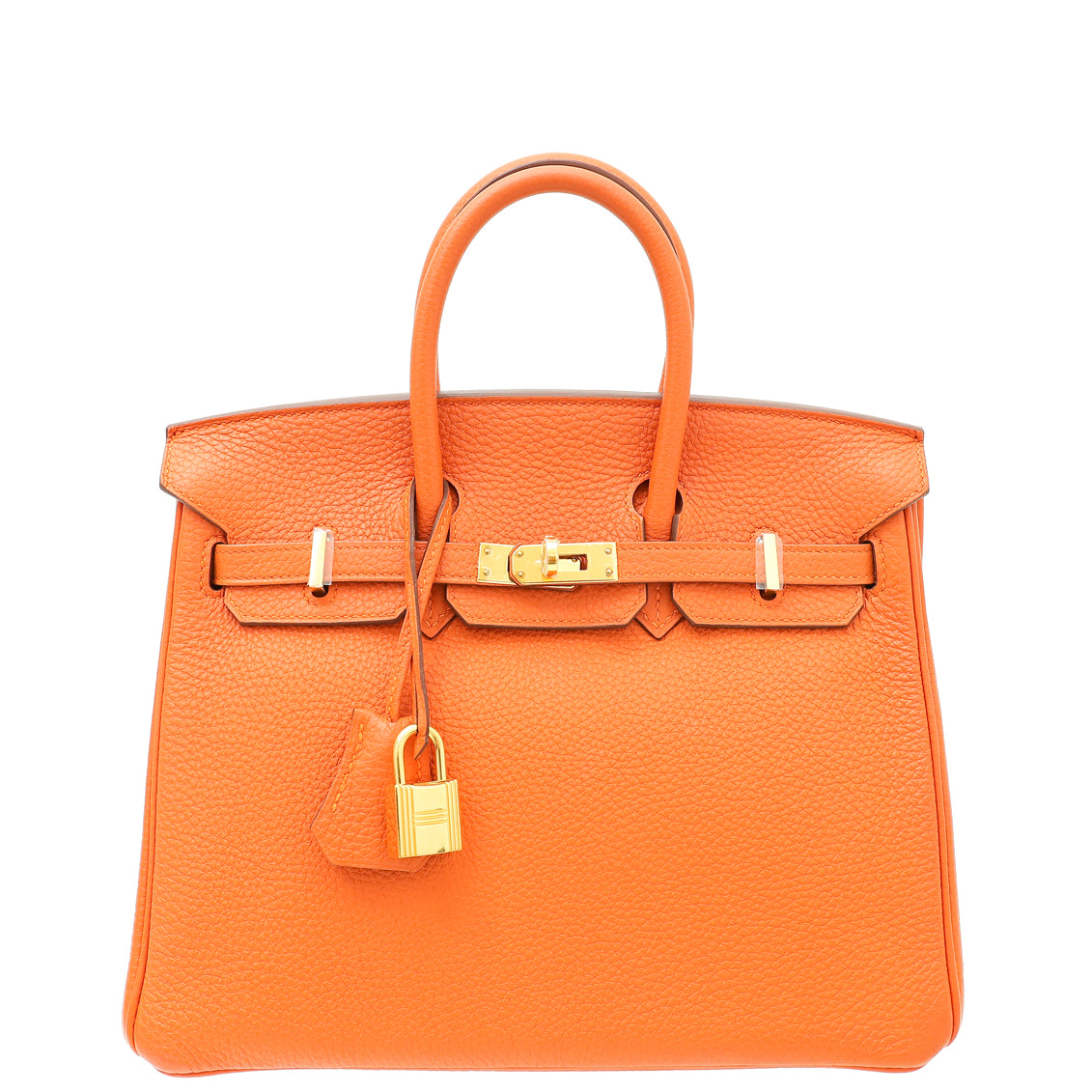 Hermes Orange Retourne Birkin 25 Bag-Hermes-THE CLOSET