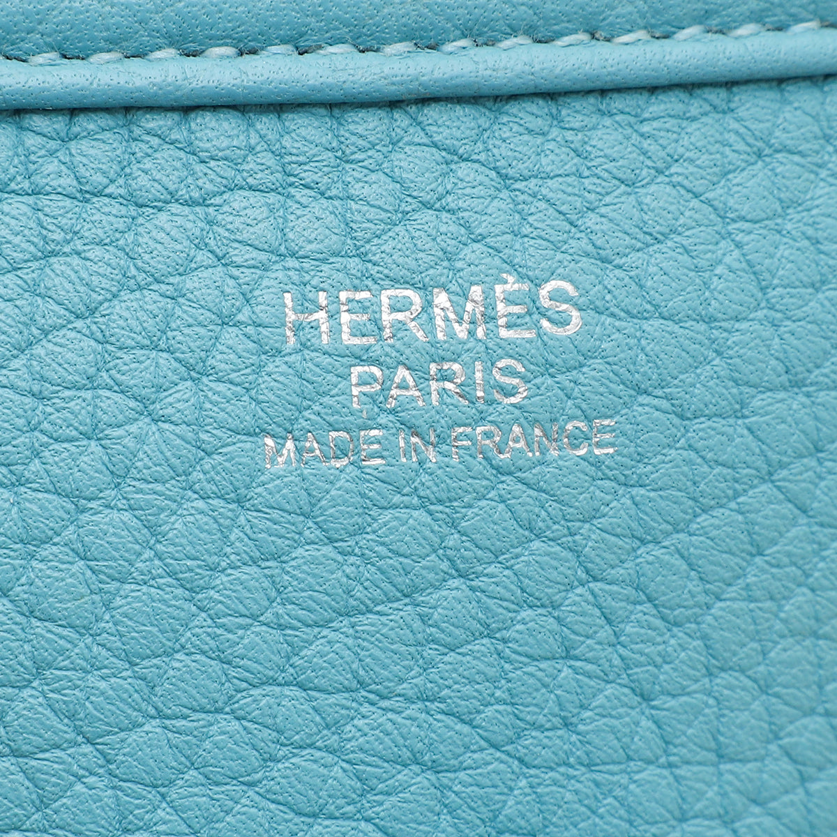 Hermes Bleu Saint Cyr Evelyne III PM Bag