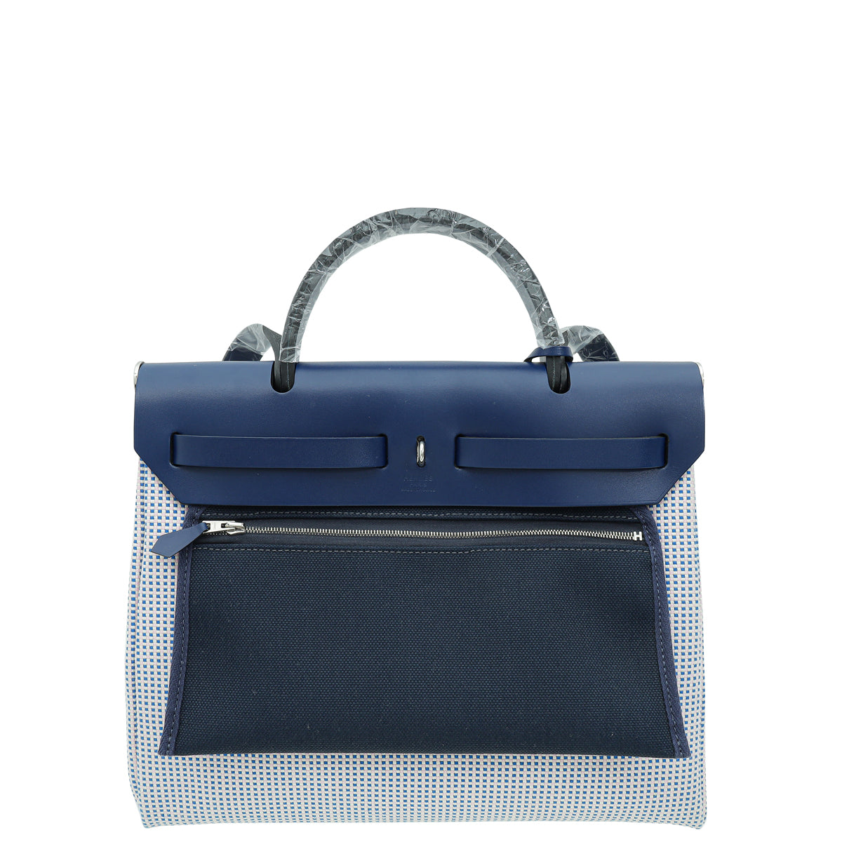 Hermes Bicolor Criss Viking Quadrille Retourne Herbag Zip 31 Bag-Hermes-THE CLOSET