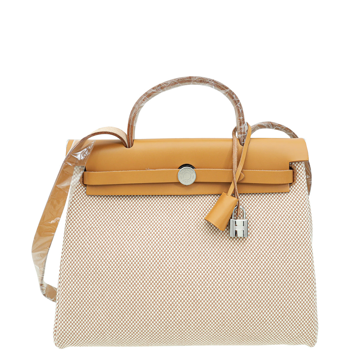 Hermes Bicolor Criss Viking Quadrille Retourne Herbag Zip 31 Bag-Hermes-THE CLOSET