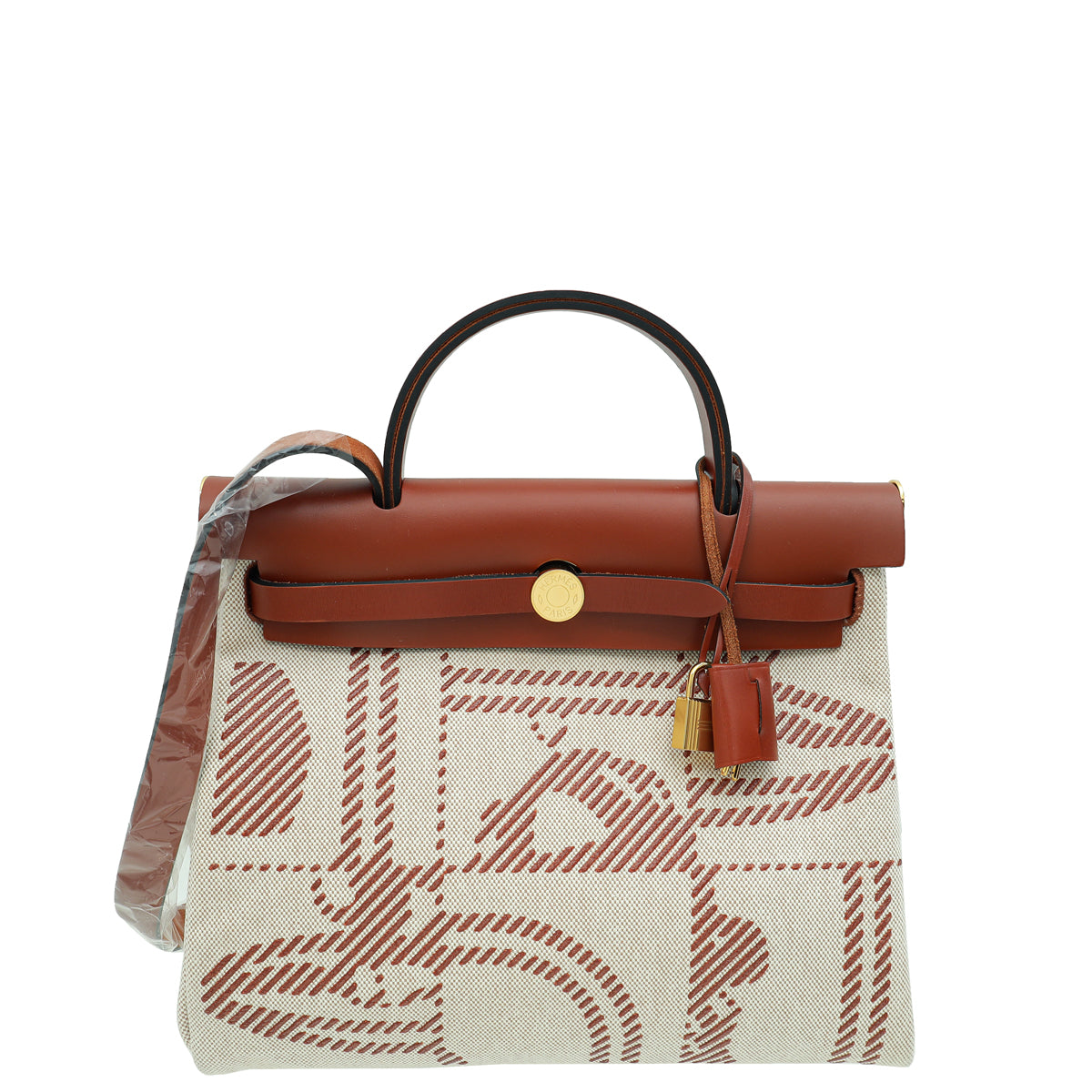 Hermes Bicolor Herbag Zip Retourne 31 Relief Brides de Gala Toile PM Bag-Hermes-THE CLOSET