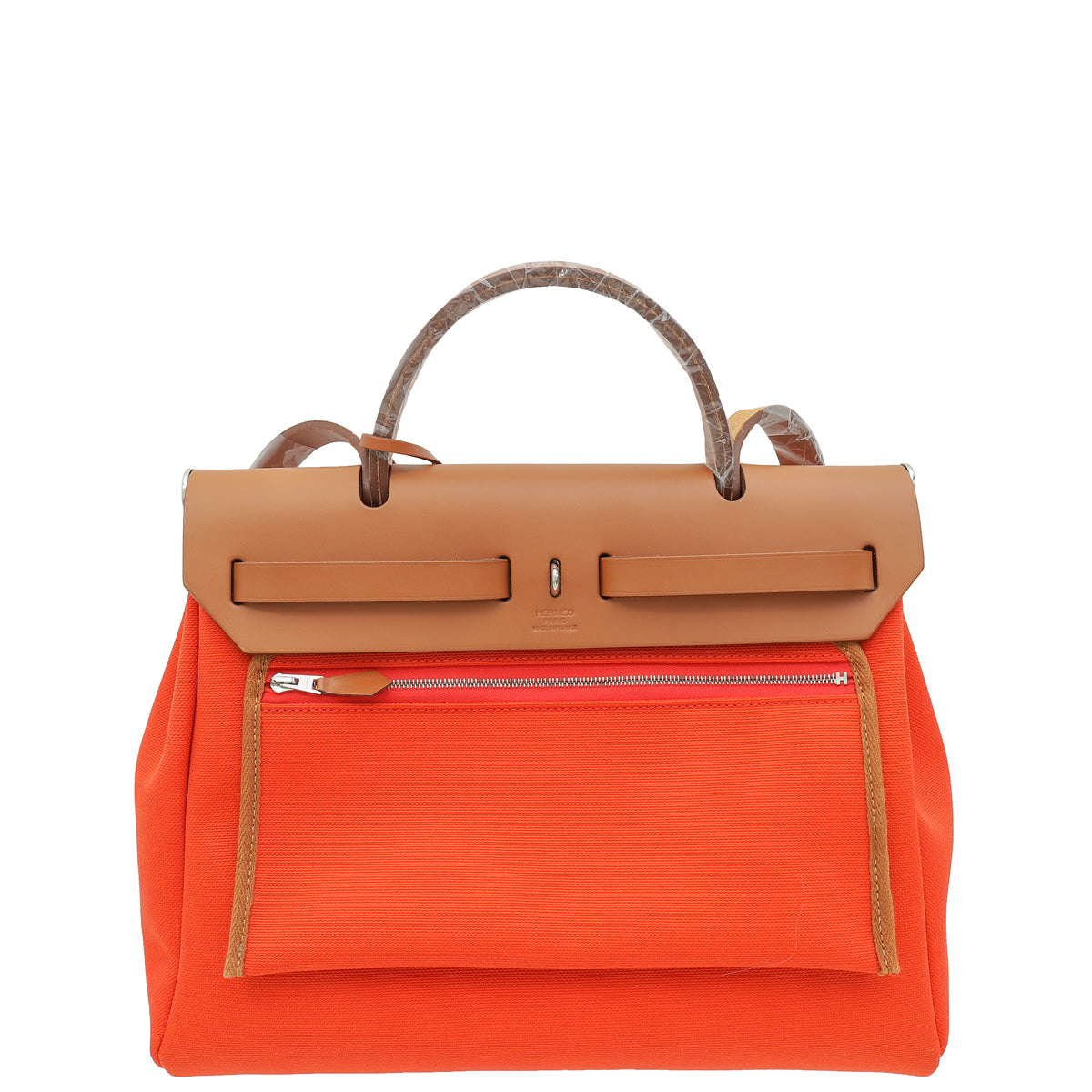 Hermes Bicolor Herbag 31 PM Militaire Toile Vache Hunter Bag-Hermes-THE CLOSET