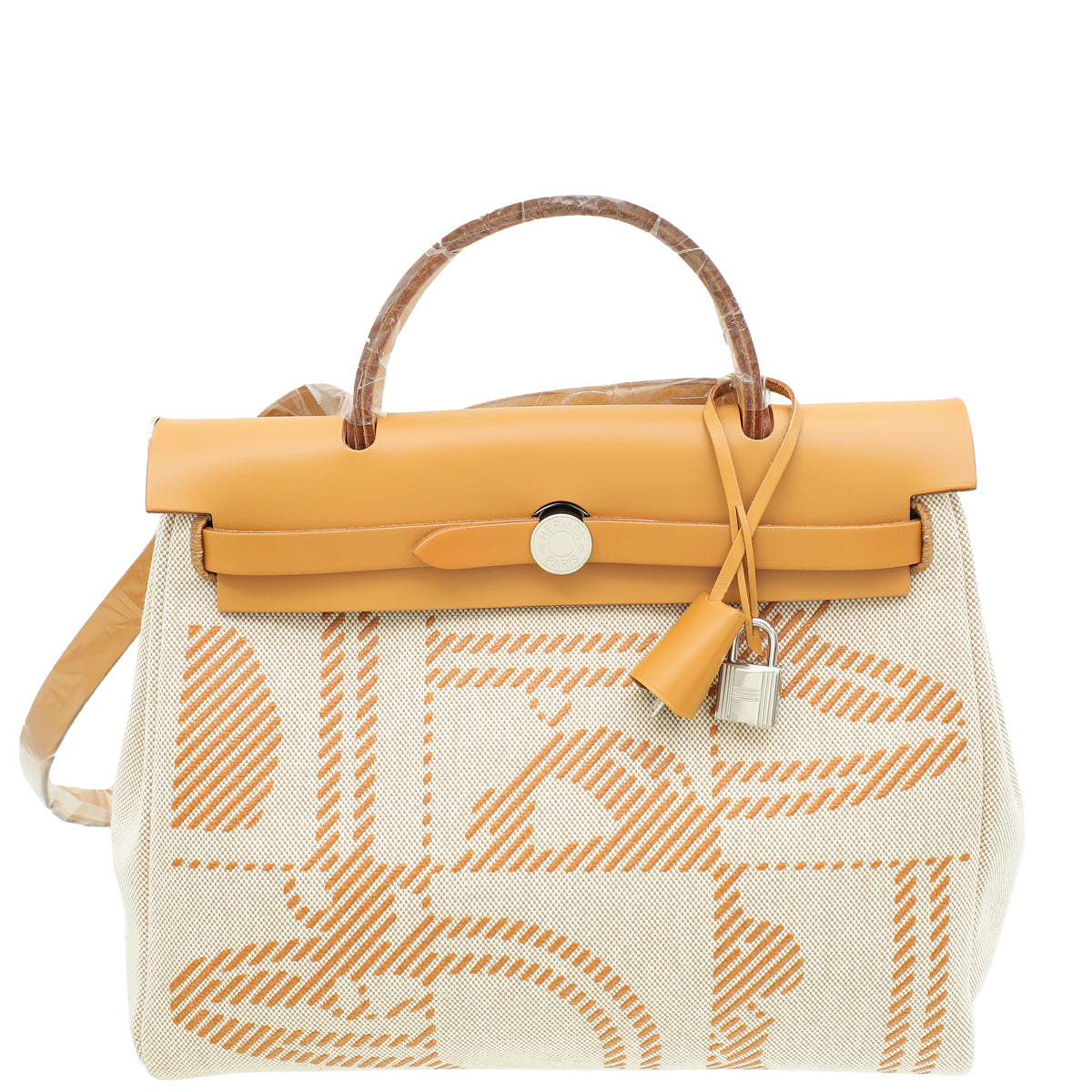 Hermes Tricolor Herbag Zip Retourne 31 Relief Brides de Gala Toile PM Bag-Hermes-THE CLOSET