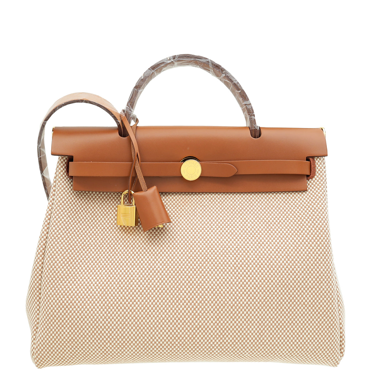 Hermes Bicolor Criss Viking Quadrille Retourne Herbag Zip 31 PM Bag-Hermes-THE CLOSET