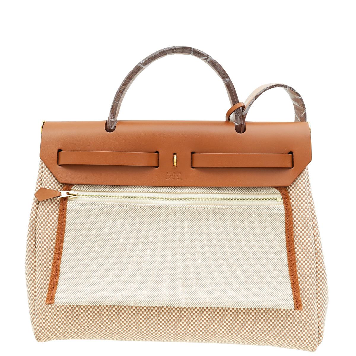 Hermes Bicolor Criss Viking Quadrille Retourne Herbag Zip 31 PM Bag-Hermes-THE CLOSET