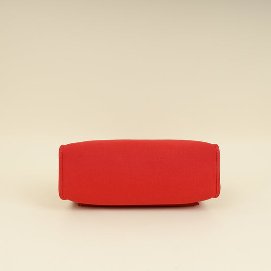 Hermes Bicolor Herbag Zip 31 PM Military Toile Vache Hunter Bag-Hermes-THE CLOSET