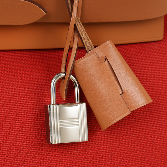 Hermes Bicolor Herbag Zip 31 PM Military Toile Vache Hunter Bag-Hermes-THE CLOSET