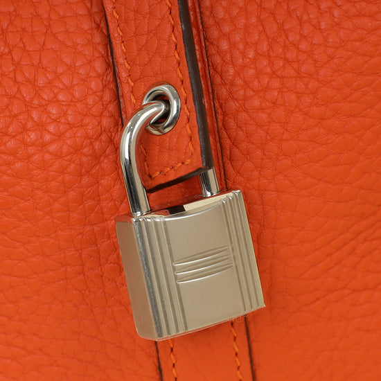 Hermes Orange Picotin Lock 18 Bag
