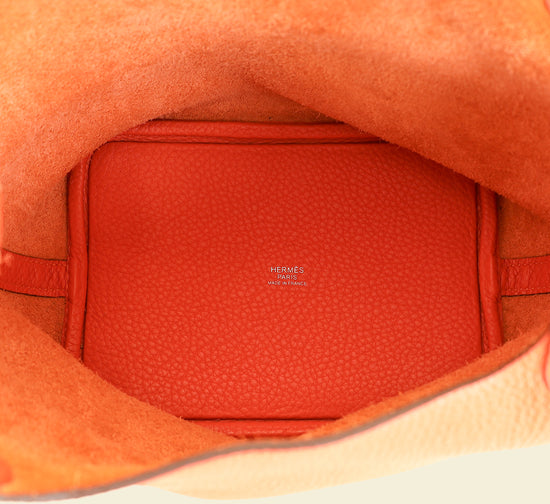 Hermes Orange Picotin Lock 18 Bag