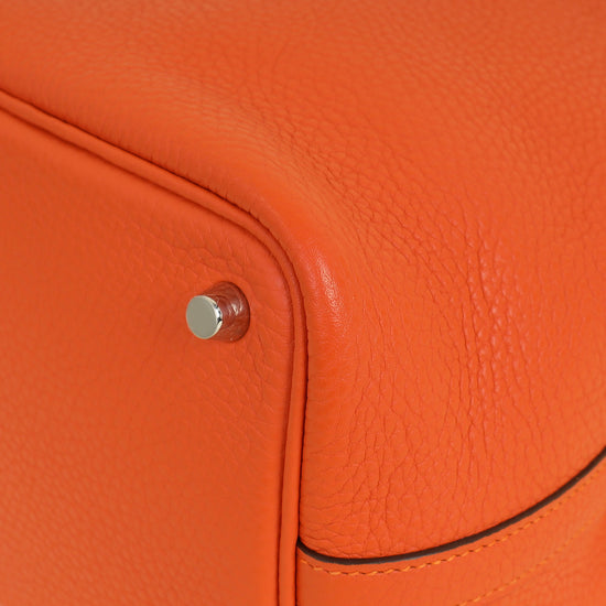 Hermes Orange Picotin Lock 18 Bag
