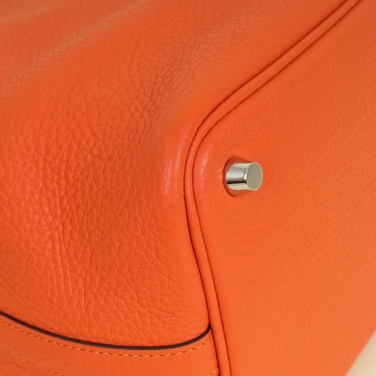 Hermes Orange Picotin Lock 18 Bag