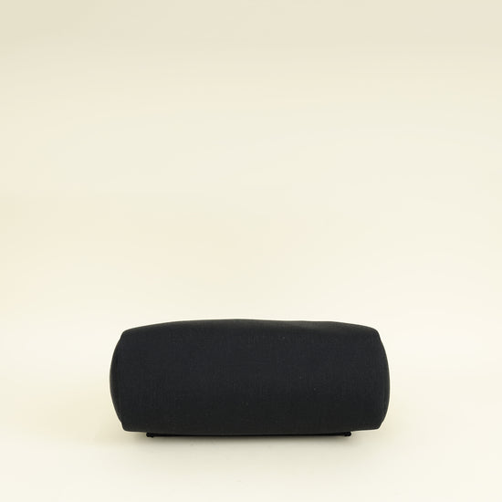 Hermes Noir Herbag Zip 31 Retourne Toile Militaire Vache Hunter PM Bag