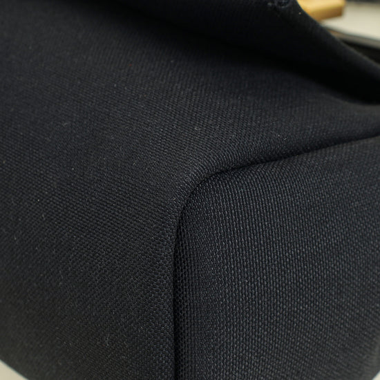 Hermes Noir Herbag Zip 31 Retourne Toile Militaire Vache Hunter PM Bag