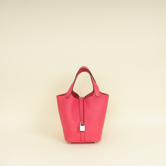 Hermes Rose Extreme Picotin Lock 18 Bag