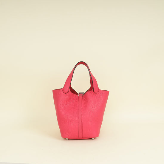 Hermes Rose Extreme Picotin Lock 18 Bag