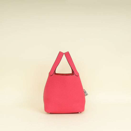 Hermes Rose Extreme Picotin Lock 18 Bag