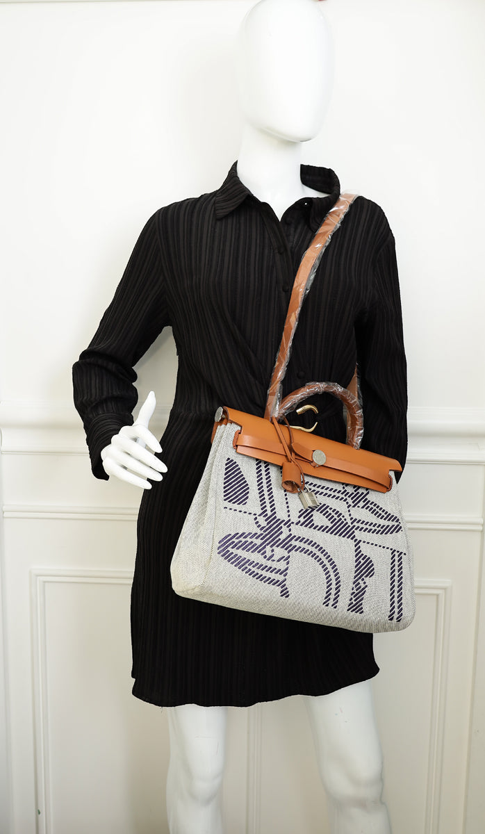 Hermes Multicolor "Brides de Gala Desordre" Motif Herbag Zip 31 PM Bag