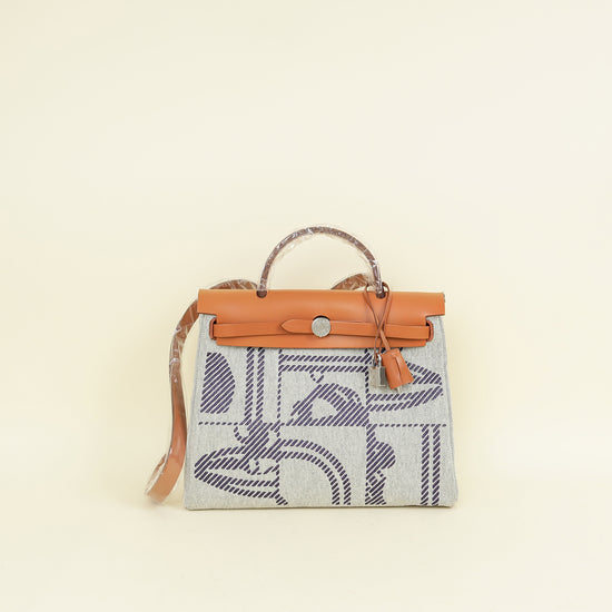 Hermes Multicolor "Brides de Gala Desordre" Motif Herbag Zip 31 PM Bag