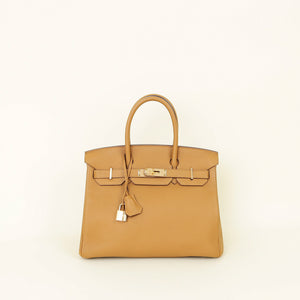 Hermes Sesame Retourne Birkin 30 Bag