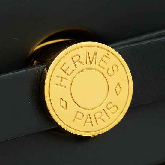 Hermes Noir Herbag 31 Retourne PM Bag