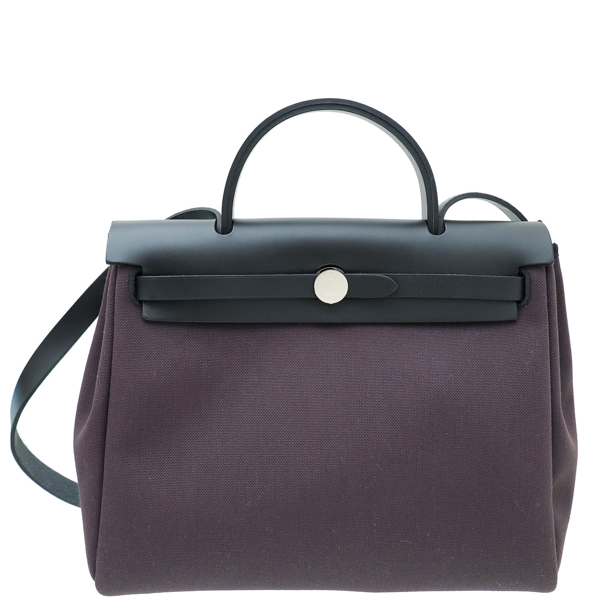 Hermes Bicolor Herbag Zip Retourne 31 Toile Militaire Bag-Hermes-THE CLOSET