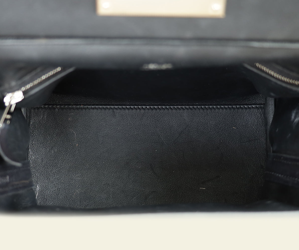 Hermes Noir 24/24 21 Swift Leather Bag — image 10 of 13