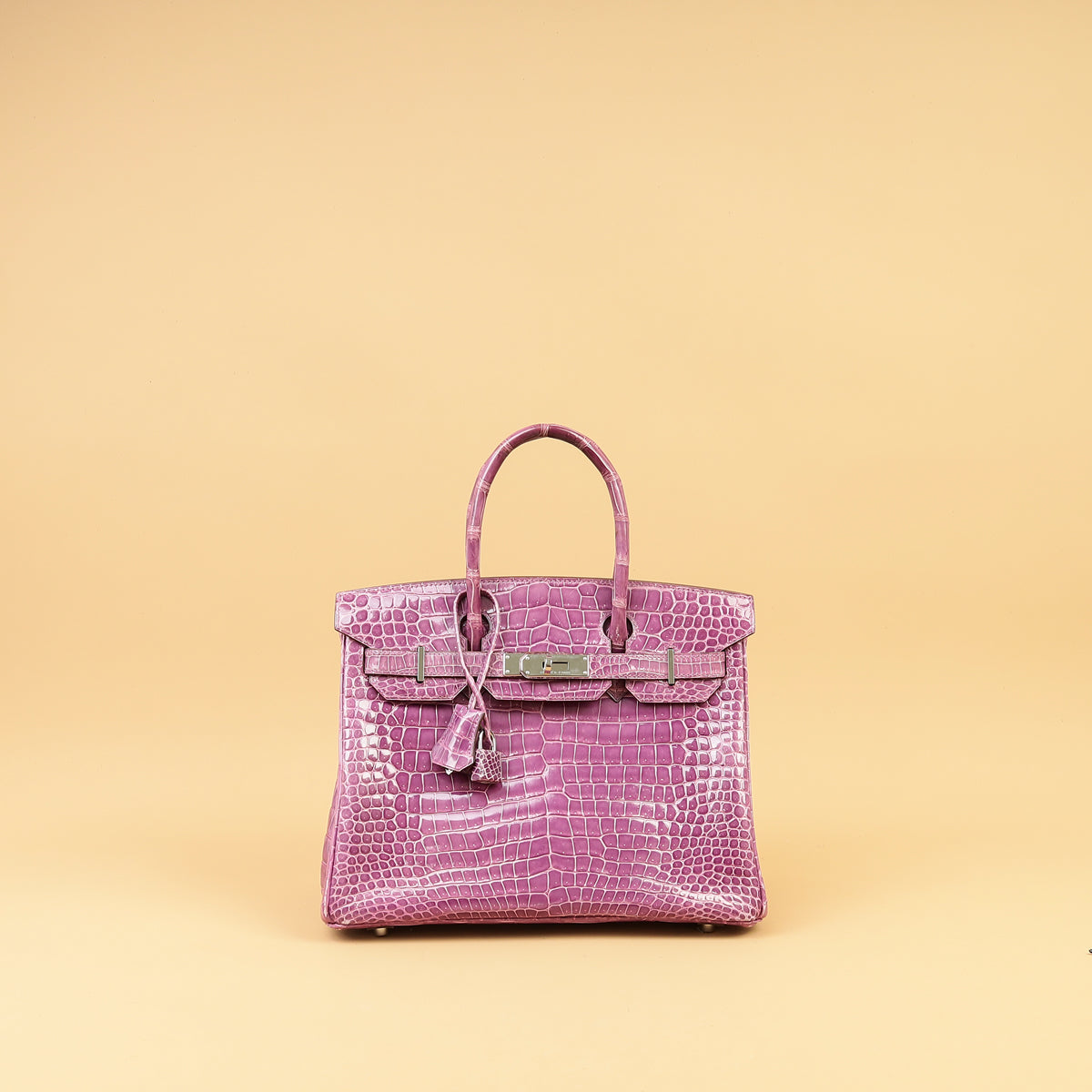 Hermes Violet Shiny Porosus Crocodile Birkin 30 Bag – THE CLOSET