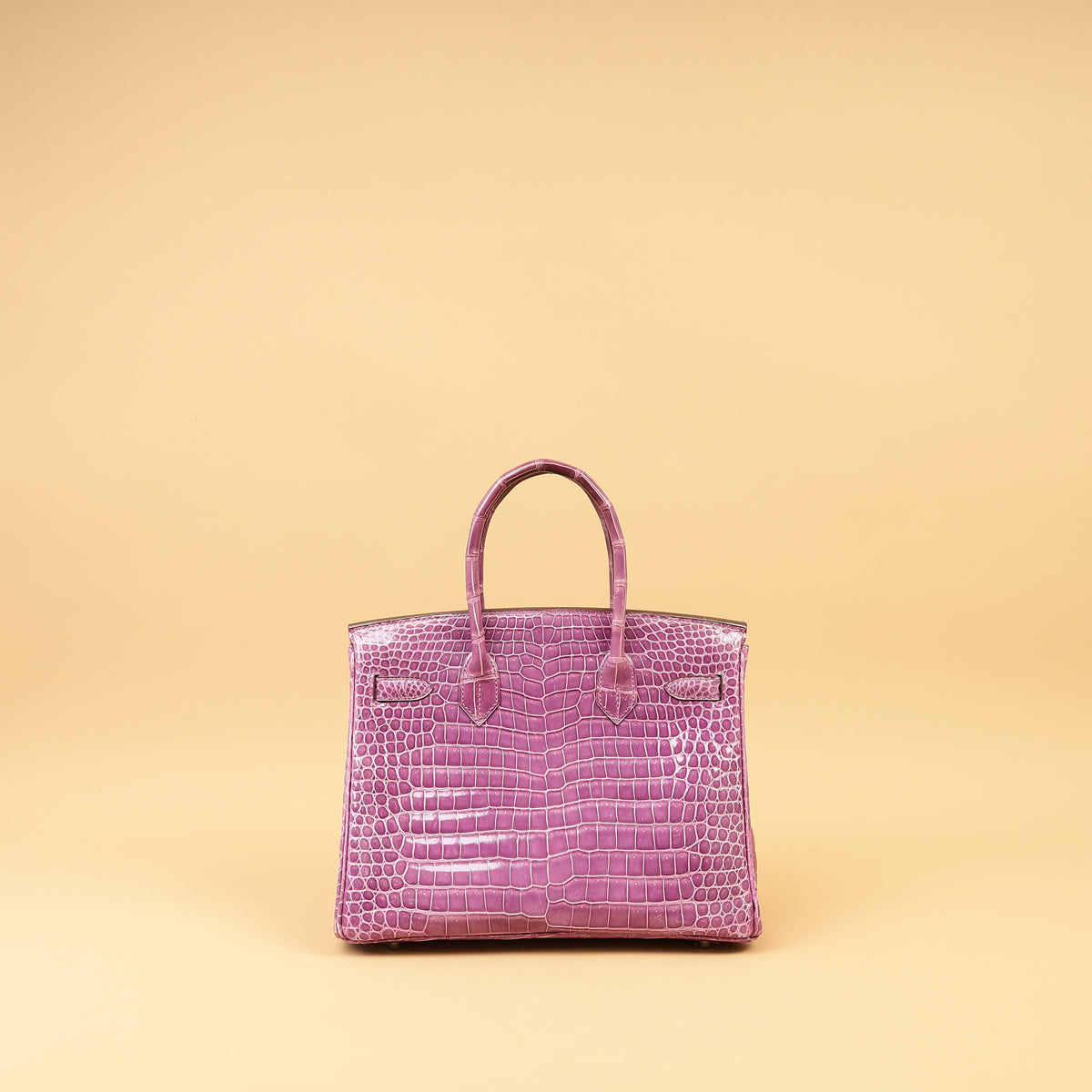 Hermes Violet Shiny Porosus Crocodile Birkin 30 Bag-Hermes-THE CLOSET