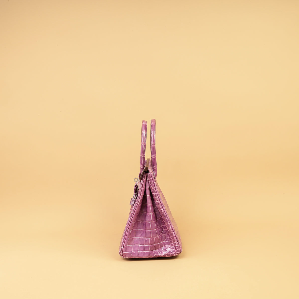 Hermes Violet Shiny Porosus Crocodile Birkin 30 Bag-Hermes-THE CLOSET