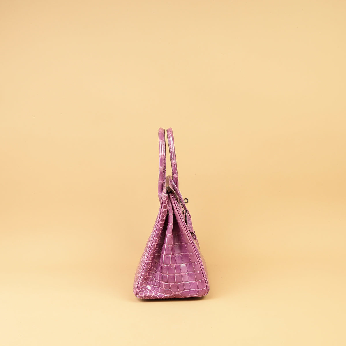 Hermes Violet Shiny Porosus Crocodile Birkin 30 Bag-Hermes-THE CLOSET