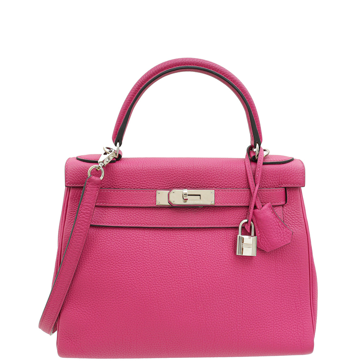 Hermes Rose Pourpre Kelly 28 Retourne Bag-Hermes-THE CLOSET