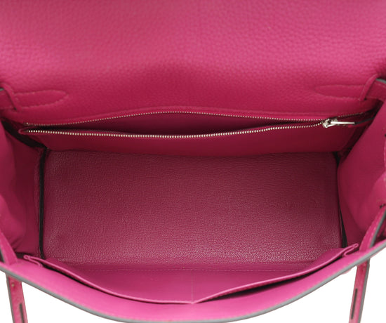 Hermes Rose Pourpre Kelly 28 Retourne Bag-Hermes-THE CLOSET