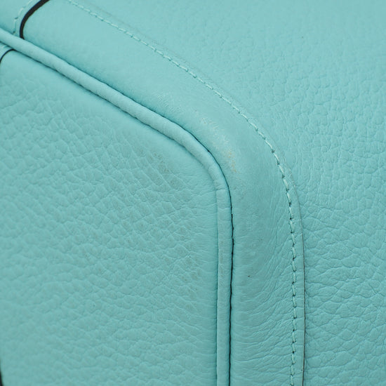 Load image into Gallery viewer, Hermes Bleu Atoll Garden Party 36 Vache Country Bag
