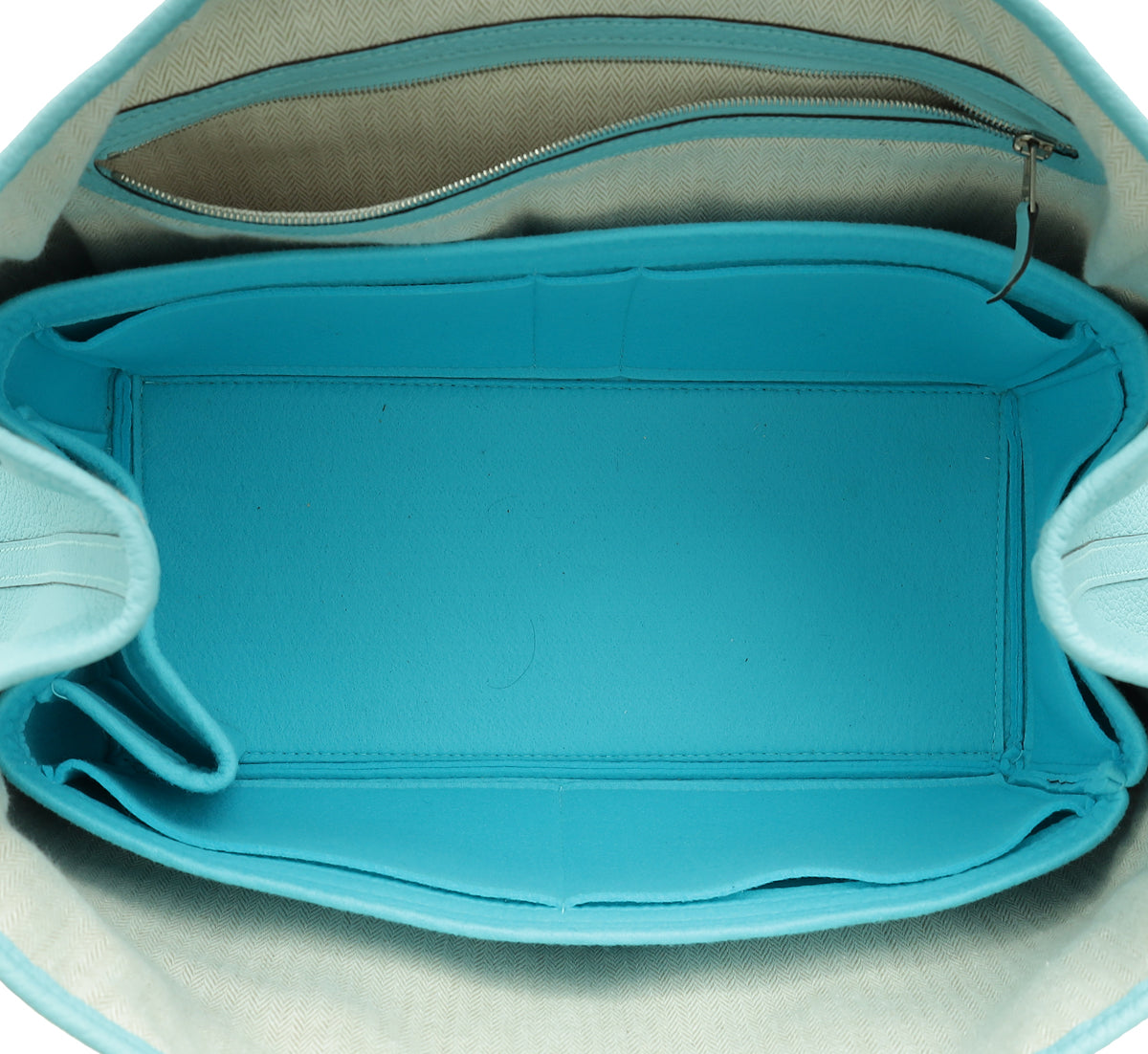 Hermes Bleu Atoll Garden Party 36 Vache Country Bag