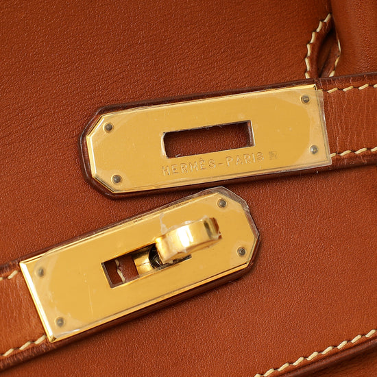 Hermes Gold Birkin 35 Barenia Bag-Hermes-THE CLOSET