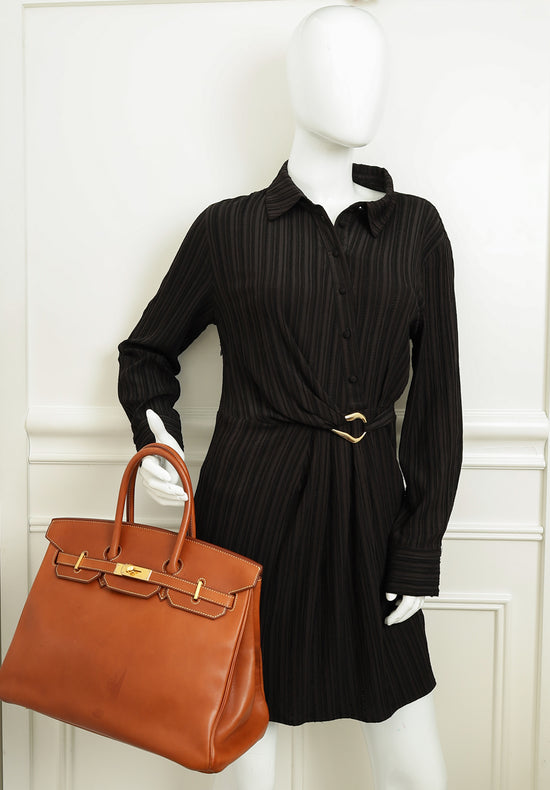 Hermes Gold Birkin 35 Barenia Bag-Hermes-THE CLOSET