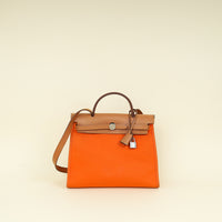 Hermes Orange Sellier Herbag Zip 31 PM Bag