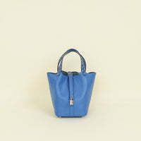 Hermes Tricolor Picotin Lock 18 Tressage Bag