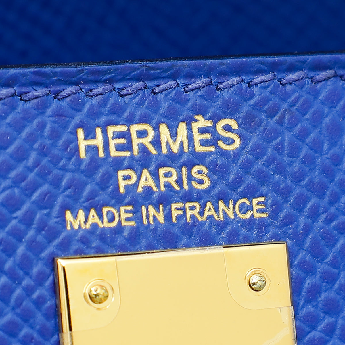 Hermes Bleu Royal Sellier Kelly 25 Bag
